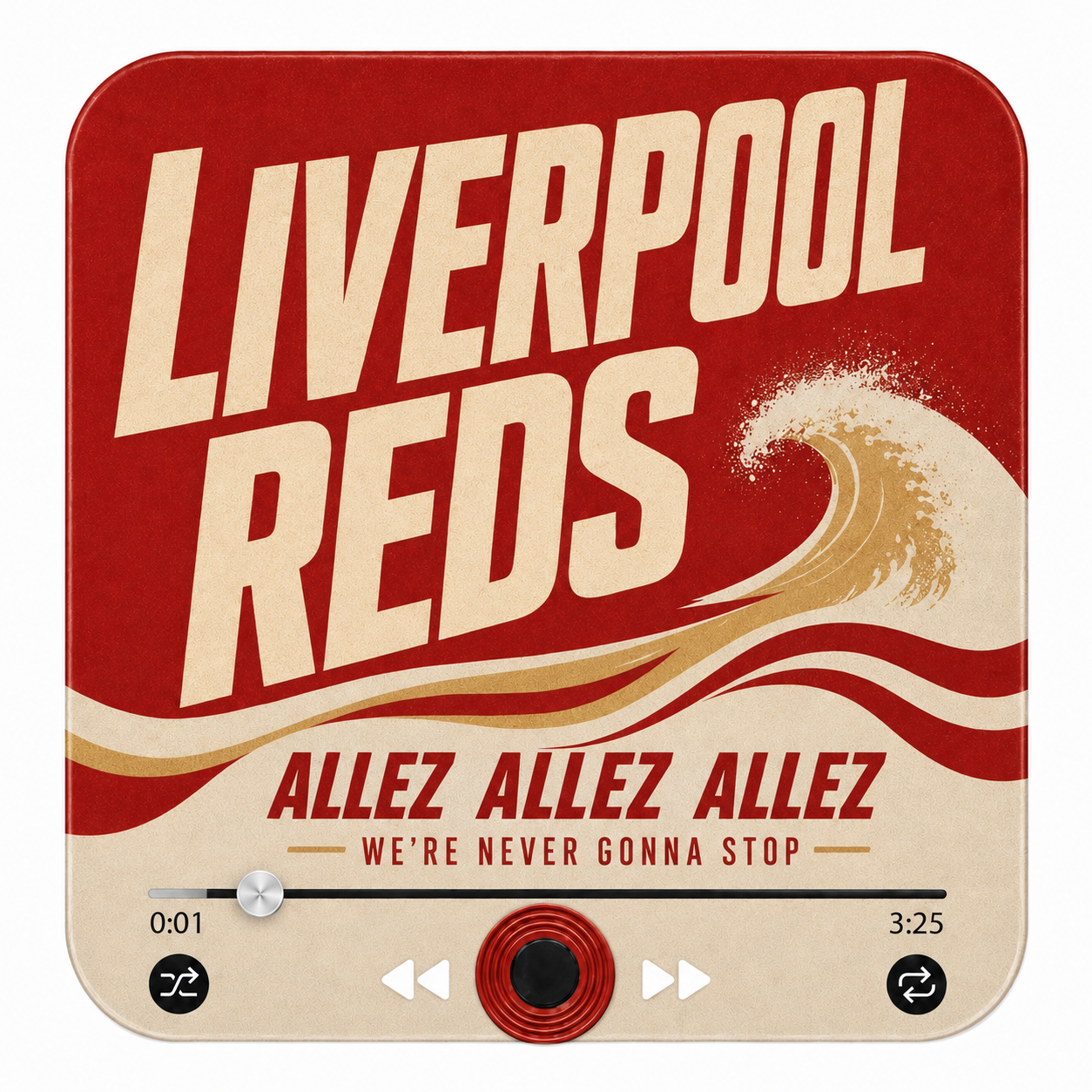 Liverpool Reds football sound magnet