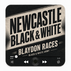 Newcastle Black and White football sound magnet