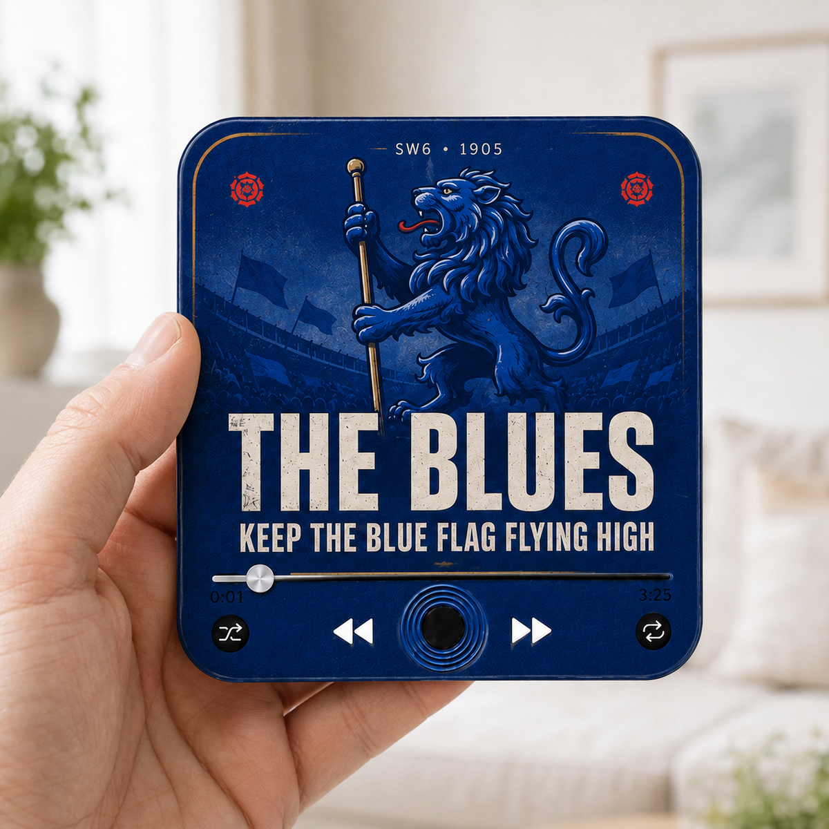 West London Blues Football Sound Magnet - product image 2