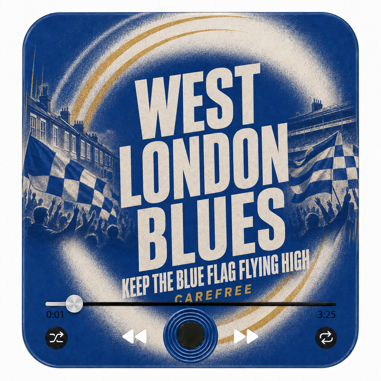West London Blues football sound magnet